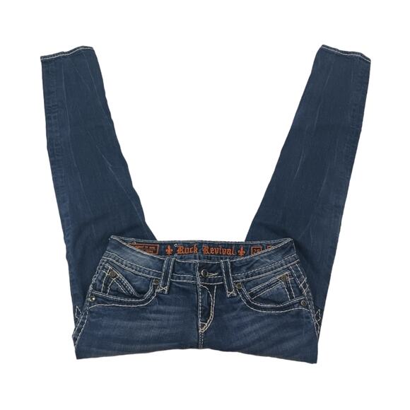 Rock Revival Scarlet Skinny GUC $168 size 28 J1115 - Picture 2 of 10